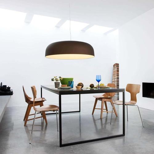 Suspension Lamp Canopy 422 in Bronze and White by Francesco Rota for Oluce For Sale - Image 6 of 7