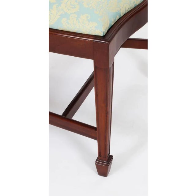 Vintage English Regency Dining Chairs in Mahogany, 1950s, Set of 10 For Sale - Image 10 of 16