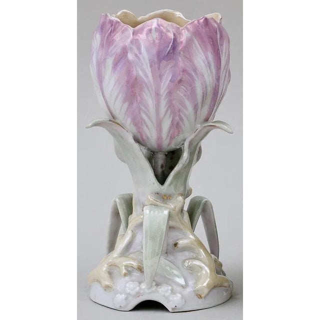 Antique 19th Century English Porcelain Parrot Tulip Vase For Sale In New York - Image 6 of 6