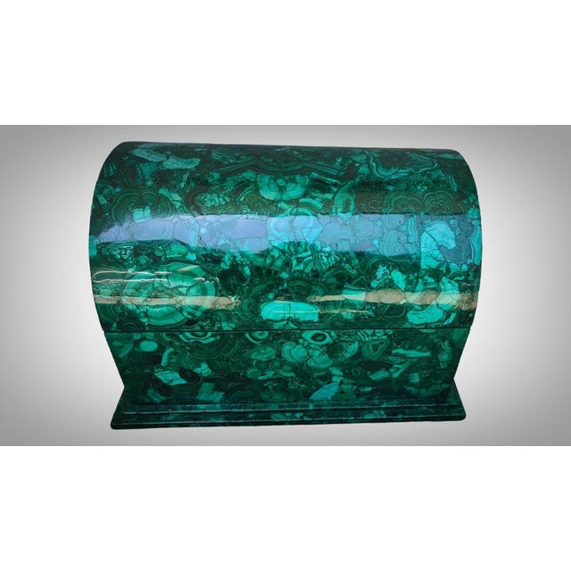 Large Vintage Malachite Box, 1940 For Sale - Image 6 of 15