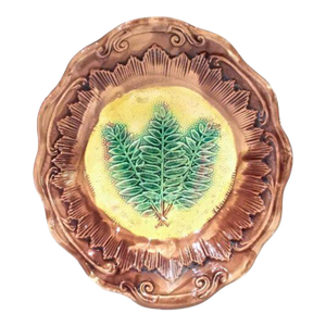 Antique Majolica Fern Bowl