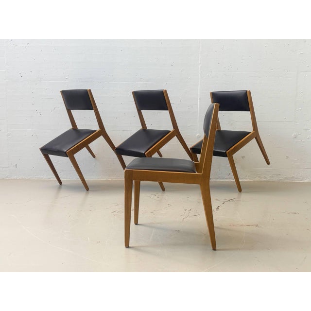 Vintage Upholstered Chairs in Beech Wood, 1960s For Sale - Image 5 of 10