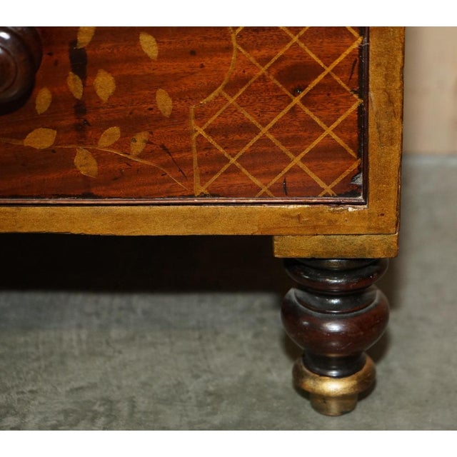 Wood Antique Victorian Chinese Chest of Drawers, 1860 For Sale - Image 7 of 18