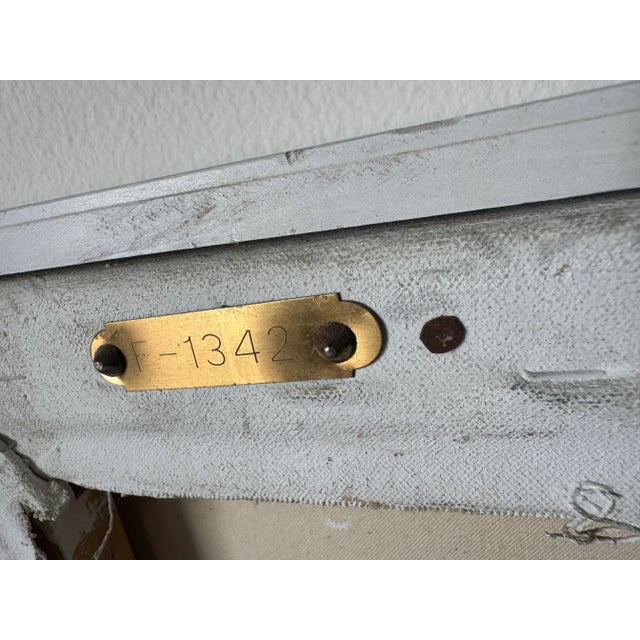 1980’s Vintage Expressionist-Style " Couple in Motion" Abstract Acrylic on Canvas Painting For Sale - Image 10 of 11