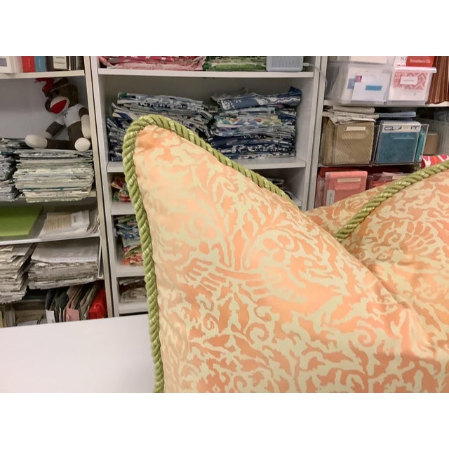 Fortuny-Style Pillows and Bolster Pillows- 3 Pieces For Sale - Image 9 of 9