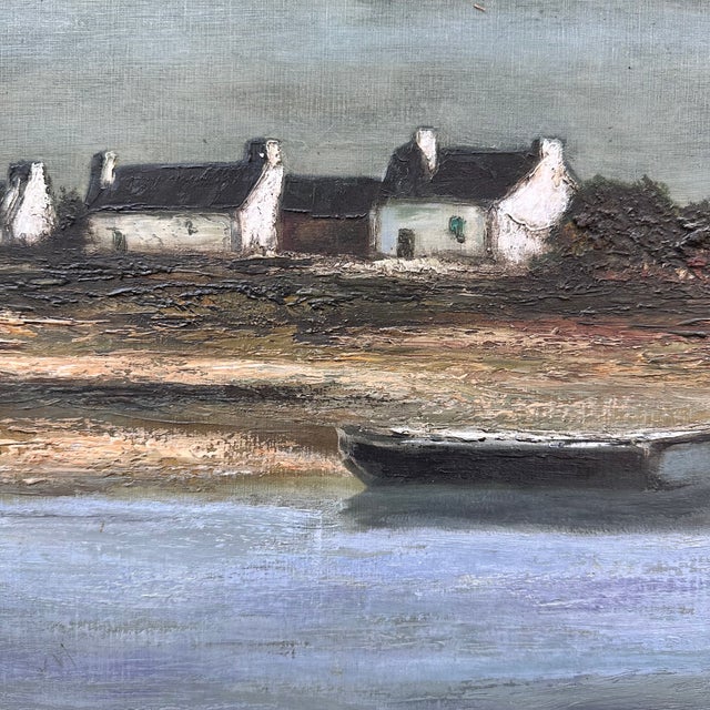 Ronald, Cabins of French Brittany, 20th Century, Oil Painting on Canvas, Framed For Sale - Image 14 of 18
