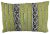 Vintage Green Moroccan Pillow W/ Stripes For Sale