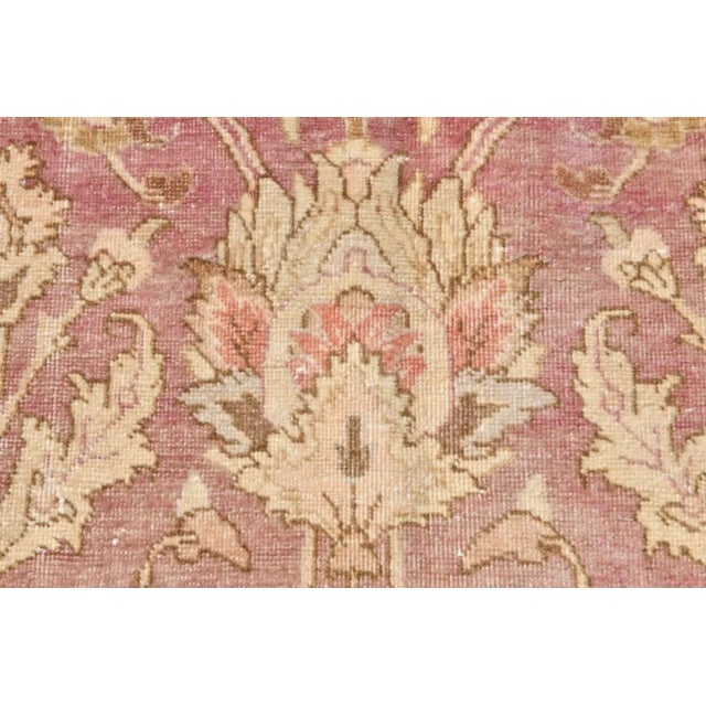 1960s Rose Pink 10x16 Wool Unique Designer Turkey Vintage Rug For Sale In Phoenix - Image 6 of 11