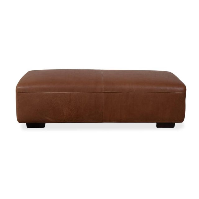 Koinor Norton Leather Stool Brown For Sale - Image 12 of 14