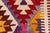 Red Small Oushak Turkish Kilim Rug For Sale - Image 8 of 10