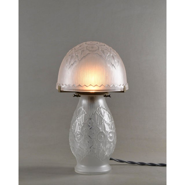 Art Deco Small French Art Deco Lamp by Genet Et Michon - 1925 France For Sale - Image 3 of 13