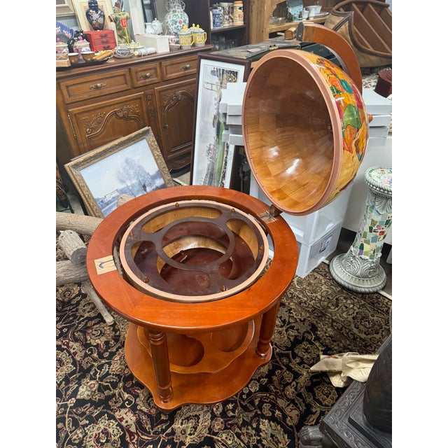 Late 20th Century Vintage-Style Globe Bar Cart For Sale - Image 5 of 5