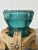 Vintage Make-Do Hemingray Glass Insulator Candleholders With Laminated Wood Bases, a Pair, Circa Mid 20th Century For Sale - Image 17 of 18