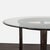 Elegant 5-Piece Dining Set With Glass Table and Blue Upholstered Chairs For Sale - Image 9 of 16