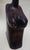Mid 20th Century African Carved Wood Modernist Sculpture Male and Female Busts - A Pair For Sale - Image 17 of 18