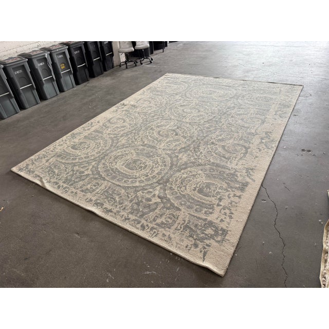 10ft 2in × 13ft 10in Pottery Barn Bosworth Printed Rug For Sale - Image 9 of 11