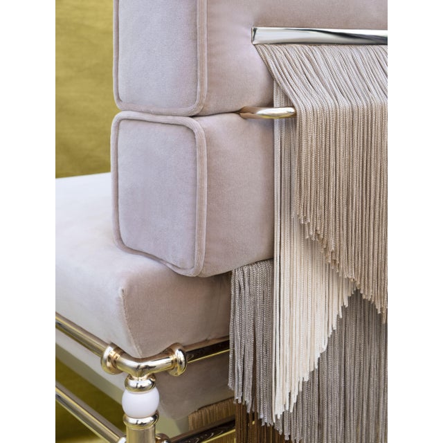 Seraphine Dining Chair with Fringes Handmade by Ottiu For Sale - Image 12 of 13