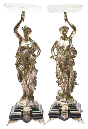 Gregoire Bronze Figurines, Set of 2