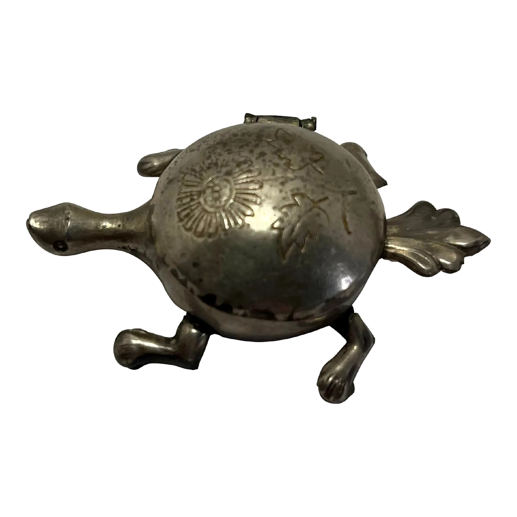 FAIRY CANDLE 1oz SILVER HINGED TOBACCO TIN,50ml SEWING TIN,..PILL - Foto 8