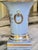 Mid-Century French Blue With Gold Gilt Fragonard Motif Vase For Sale - Image 10 of 18