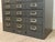 Mid 20th Century Industrial Steel Flat File Cabinet With 27 Label-Pull Drawers For Sale - Image 9 of 12