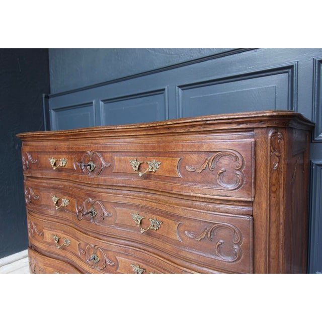 18th Century Carved Oak Baroque Chest of Drawers For Sale - Image 11 of 18