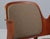 Hans Olsen lounge chair with frame of oak. Back of teak. Seat new upholstered with wool fabric. Model 107, made by Bramin....