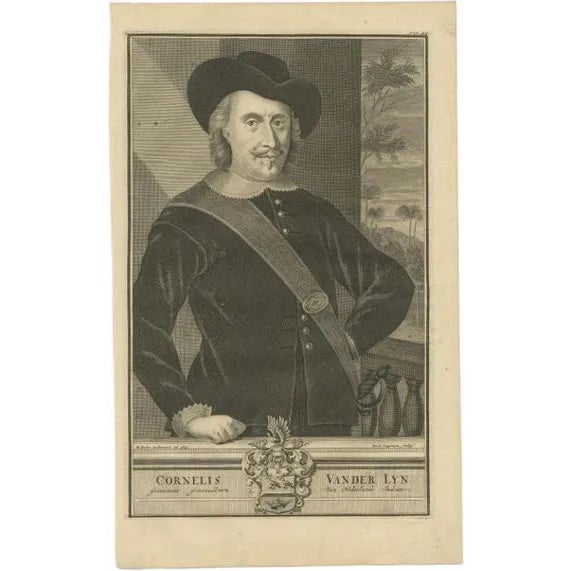 Cor Van Der Lijn, 1726, Paper For Sale