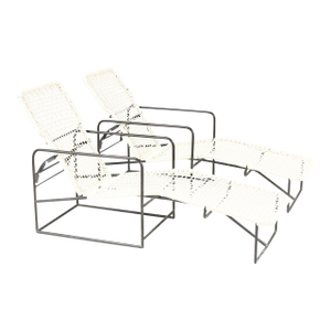 1990s Mid Century Bronze Patio Reclining Chaise Lounges – Kurt Voss Metals, Attributed