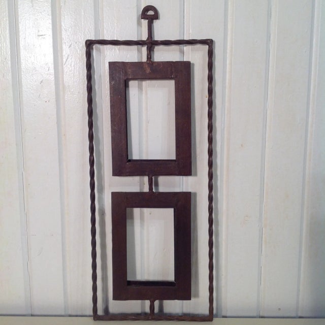 Early Rustic Hand Wrought Iron Double Frame Chairish