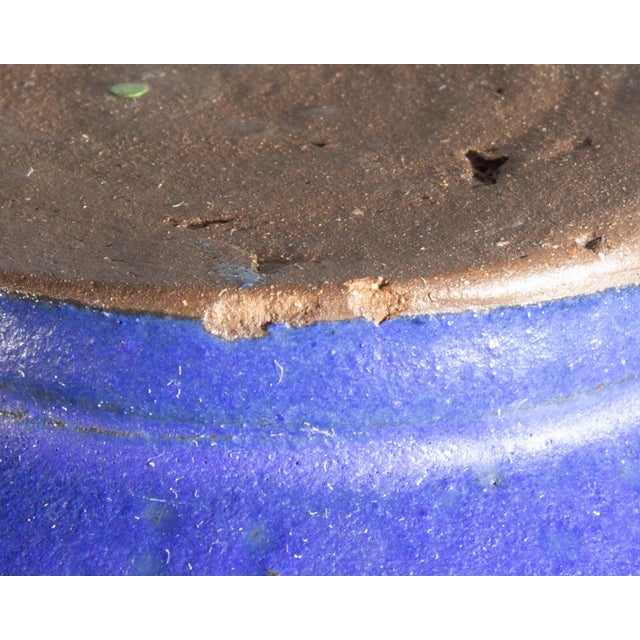 Ceramic West German Blue Ceramic Vase Jug by Hartwig Heyne Hoy For Sale - Image 7 of 7