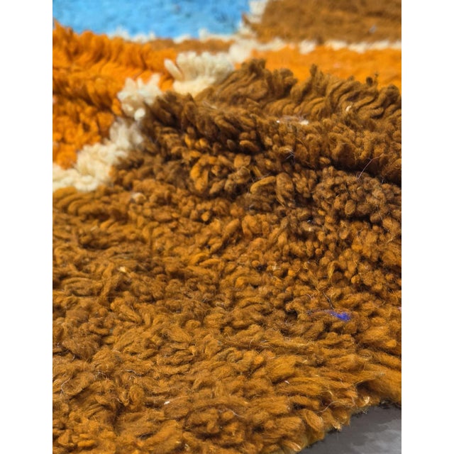 Handwoven Berber Boujad Rug - 8.6 X 7.2 Ft For Sale - Image 4 of 9