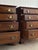 Wood Vintage Late 20th Century Georgian Bachelor Chests, Pair For Sale - Image 7 of 14
