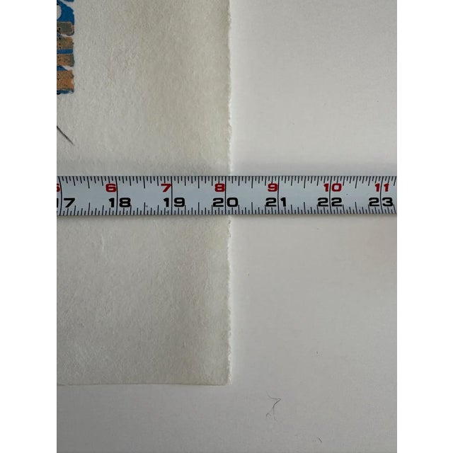 Barbara Beck Abstract Mid-Century Modern Woodblock Print on Paper - Signed/Numbered/Unframed For Sale - Image 4 of 5