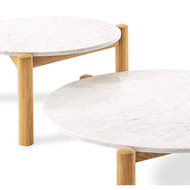 Stone Interchangeable Tray Tables by Charlotte Perriand for Cassina, Set of 2 For Sale - Image 7 of 8