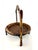 Vintage Tortoiseshell Rattan & Wrought Iron Round Tray Stand For Sale - Image 10 of 12