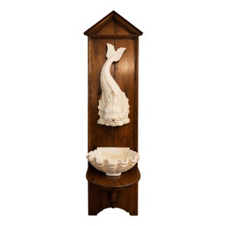 20th Century Earthenware Wall Fountain by Emile Tessier, 1890s For Sale