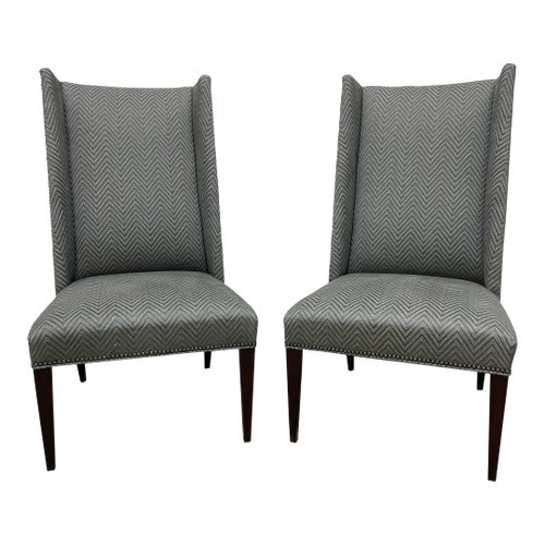 Stow Davis Mid Century Walnut and Brass Lounge Chair