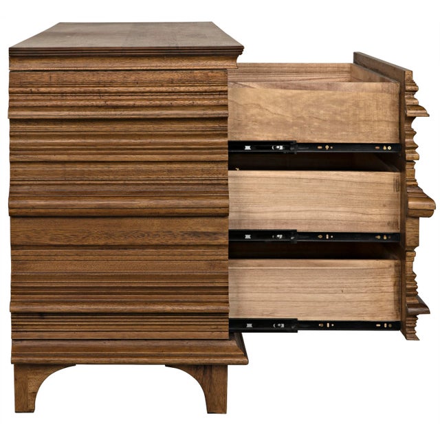 Not Yet Made - Made To Order NOIR Bernard 6 Drawer in Dark Walnut For Sale - Image 5 of 6