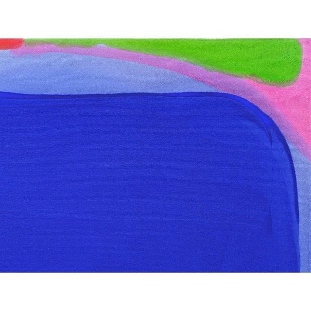 Gary Griffin "Boundary" Contemporary Blue, Pink, Green, & Red Tone Color Field Painting, 2023 For Sale In Houston - Image 6 of 11