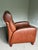 Late 20th Century Comfort Design Cognac Leather Recliner Lounge Chair For Sale - Image 4 of 7
