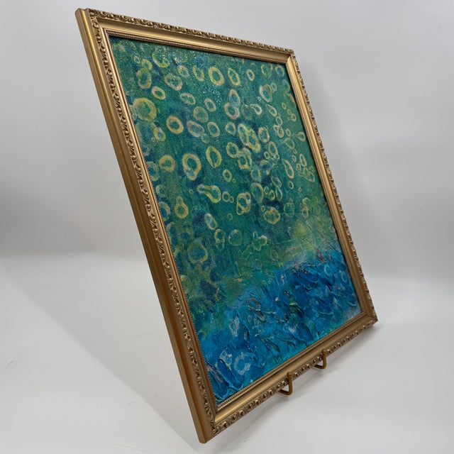 Sculpture Materials Laura Clisset “Night of Revelation” Original Mixed Media Abstract Painting For Sale - Image 7 of 12