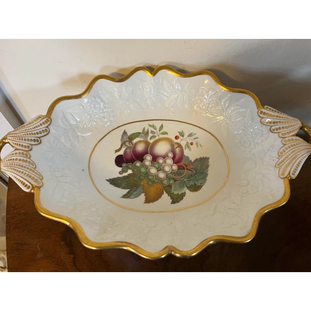 Antique Early 19th Century English George III Coalport Porcelain Centerpiece Compote Fruit Bowl For Sale - Image 9 of 13