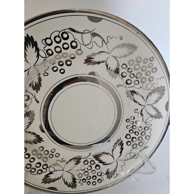 English Antique English Silver Luster Dinner Plates Set of 8 For Sale - Image 3 of 5