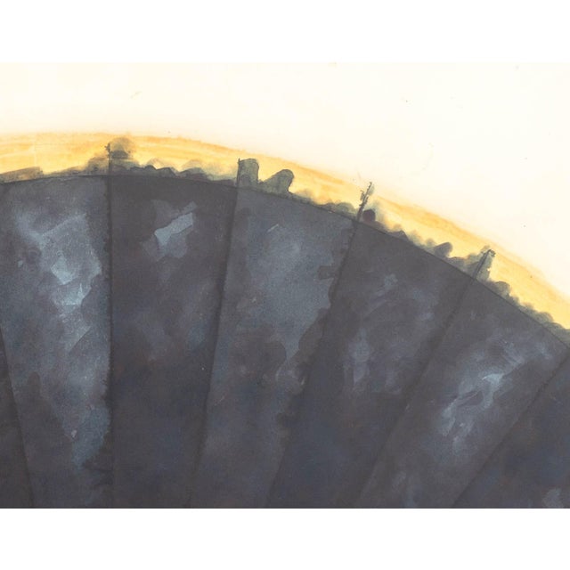 Joseph Gardella Black Fan Study Mixed Media For Sale In New York - Image 6 of 8