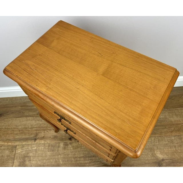 French Bedside Tables in Wood, Set of 2 For Sale - Image 9 of 17
