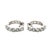Early 21st Century 14k Gold 2.60 Carat Total Weight Diamond Huggies Earrings, A Pair For Sale - Image 5 of 8