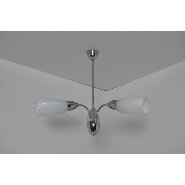 Mid-Century Chandelier from Elektroinstala Decin, 1970s For Sale - Image 3 of 10