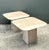 Vintage Italian Travertine Side Tables - A Pair For Sale - Image 4 of 12