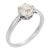 1930s Art Deco Gia 1.44 Carat Old Mine Cut Diamond 18k White Gold Engagement Ring, Size 7.5 For Sale